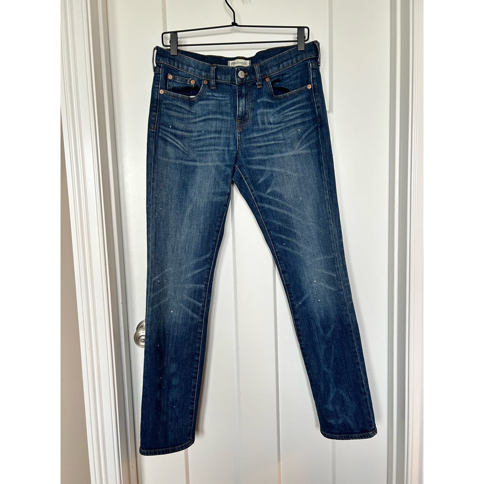 Madewell Women's Boyfriend Jeans In Dark Indigo Wash